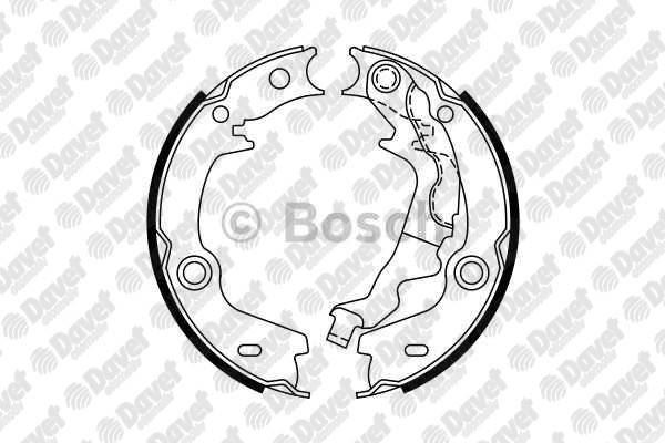 BOSCH 0986487761 El Fren Balatasi Accent Era Rio 05-> (168mm X 32mm)
